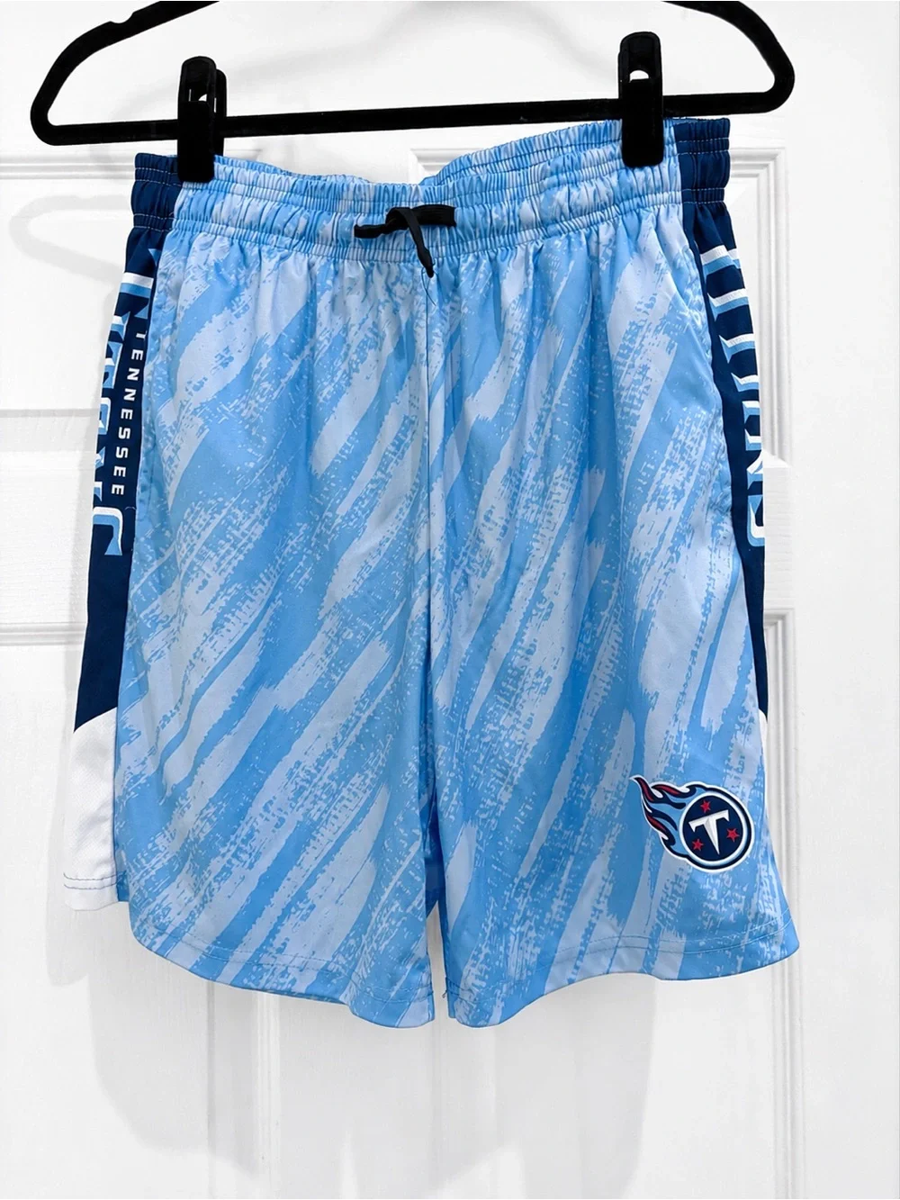 NFL Tennessee Titans Team Apparel Shorts Men’s Small Blue Athletic Training Gym